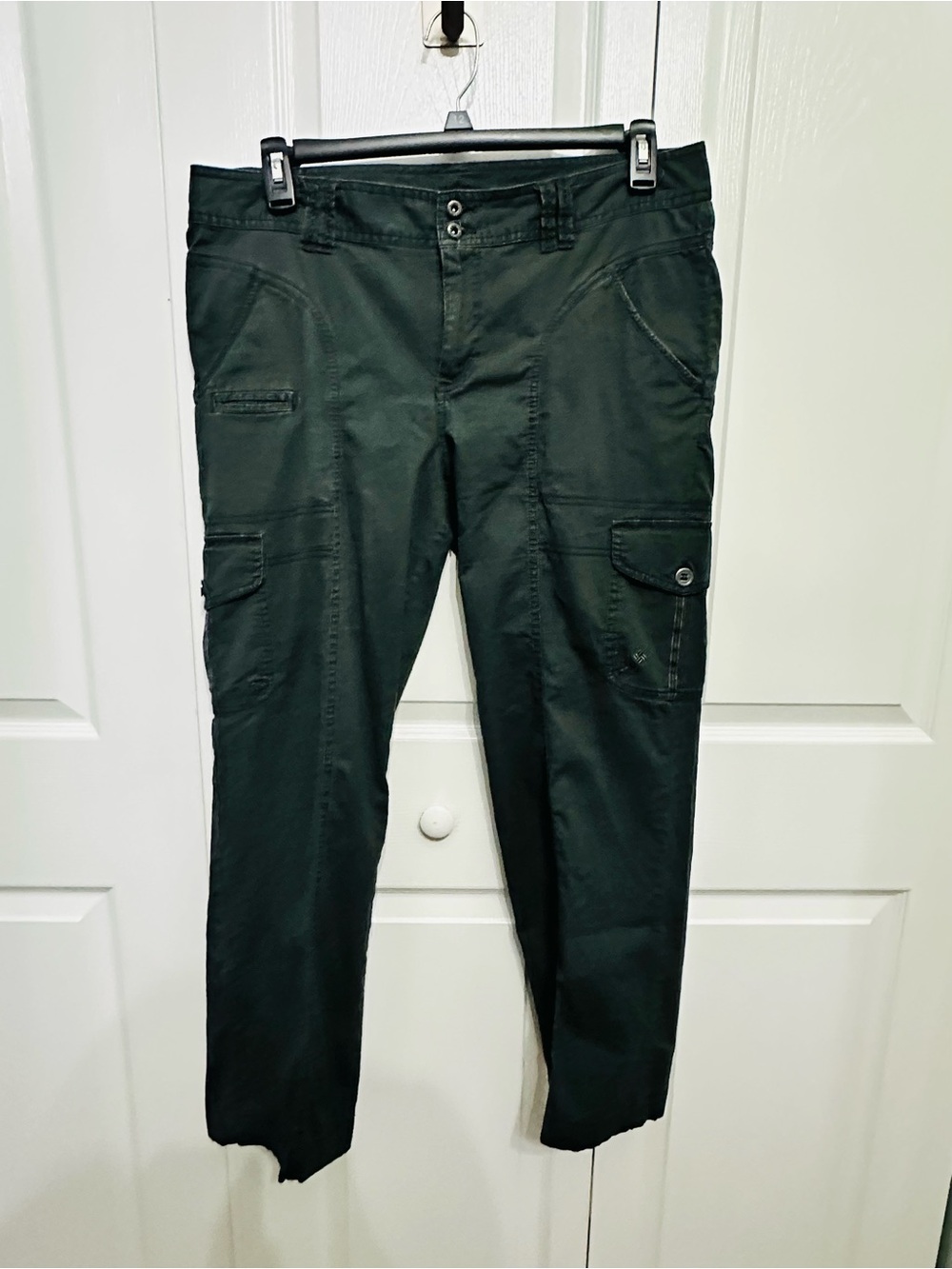 Columbia Women’s Size 14 Regular Dark Green Cargo Utility Pants Straight Leg
